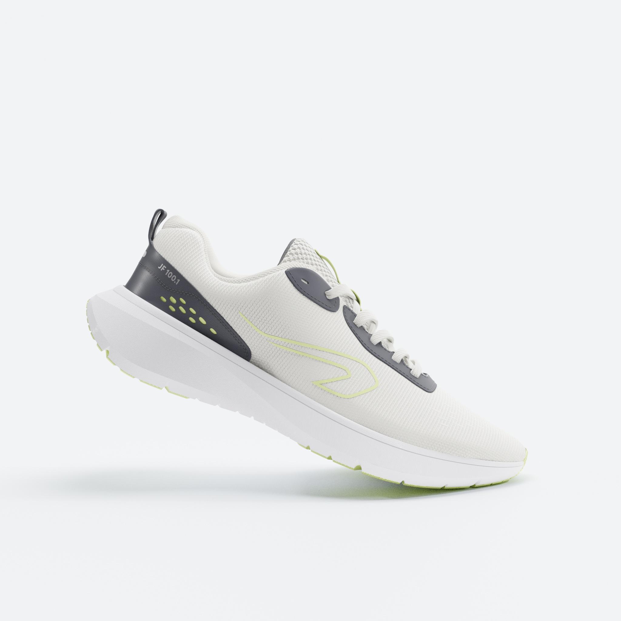 JOGFLOW 100.1 Superior Grip Cushioned Men Running Shoes - Cotton White