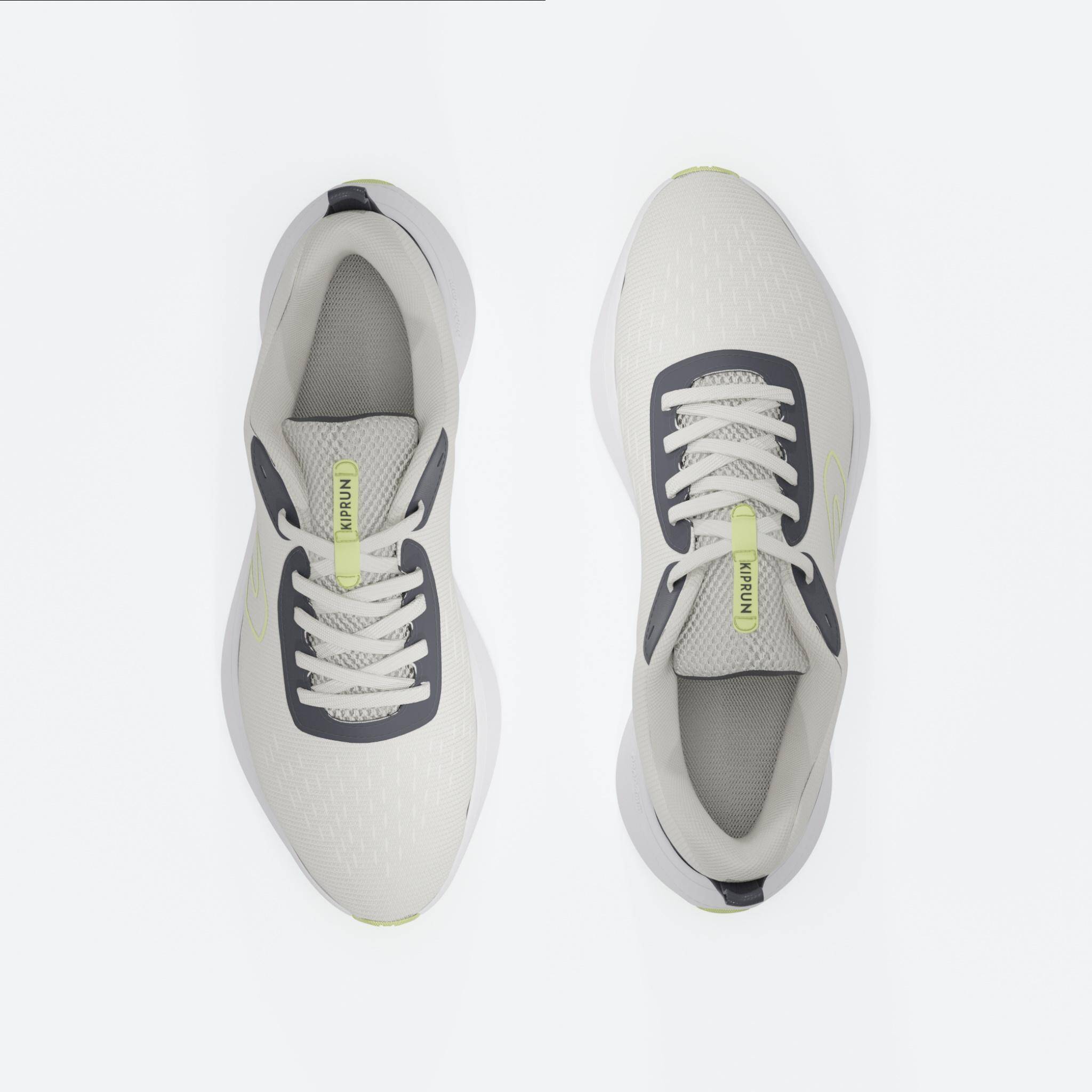 Men Running Shoes Superior Grip Cushioned Upto 10km/week, Jogflow - Cotton White -  3