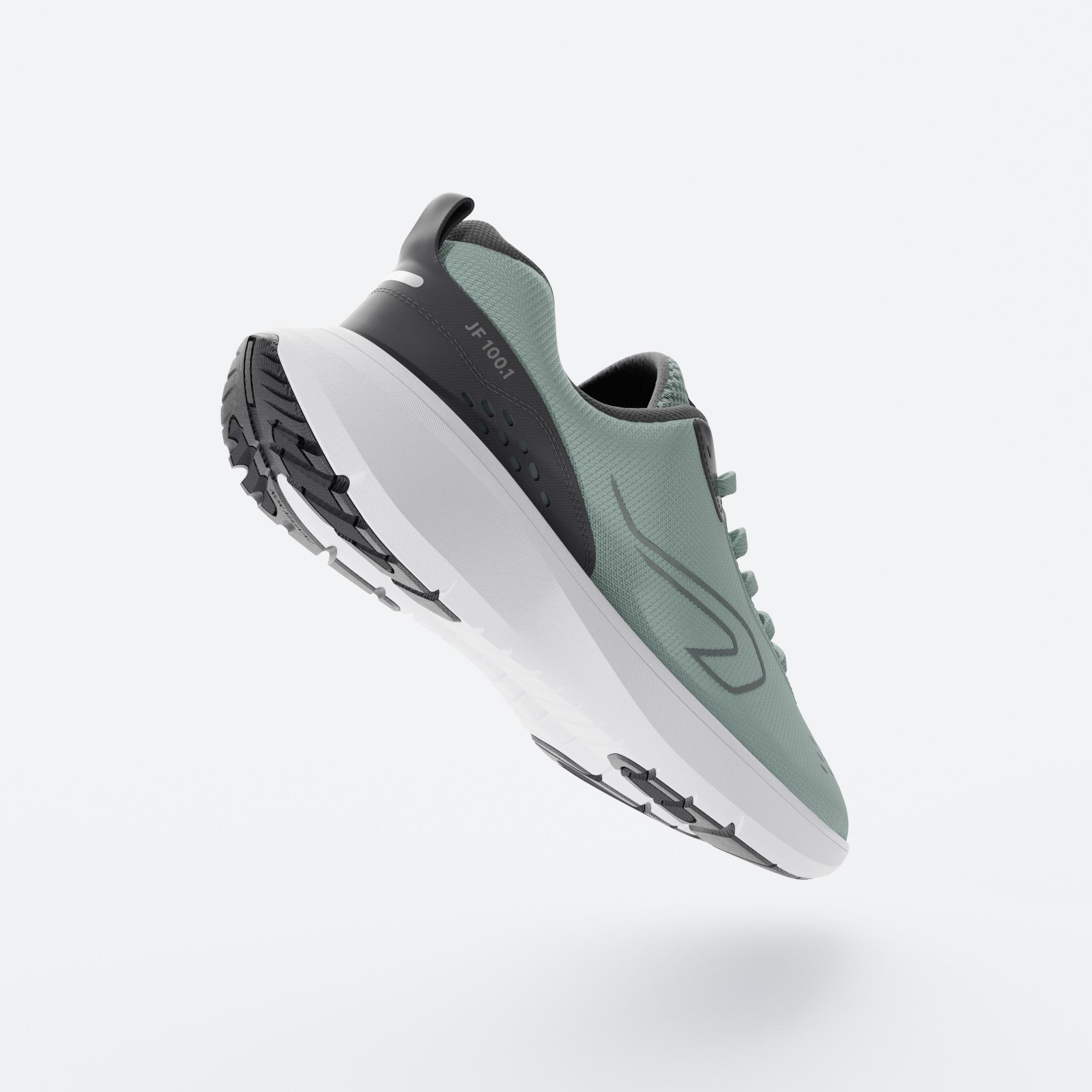 Men Running Shoes Superior Grip Cushioned Upto 10km/week, Jogflow - Frozen Green