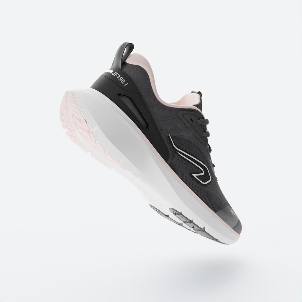 Chaussures de Running Femme, Kiprun Jogflow 190.1 Noir Rose