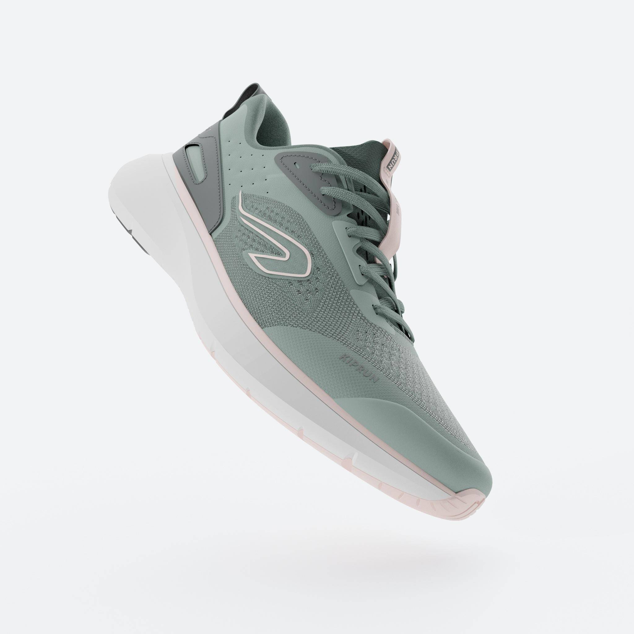 Women Running Shoes Superior Grip Cushioned Upto 20km/week, Jogflow 190.1 - Sage -  2