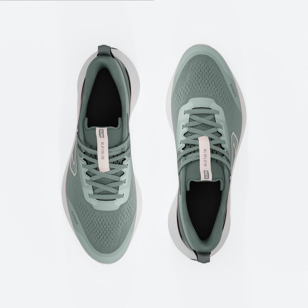 Kiprun Jogflow 190.1 Women's Running Shoes - Green/Pink