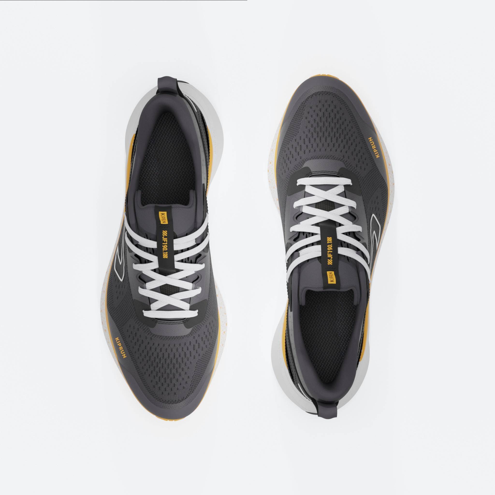 Men Running Shoes Superior Grip Cushioned Upto 20km/week, Jogflow 190.1 - Grey -  3