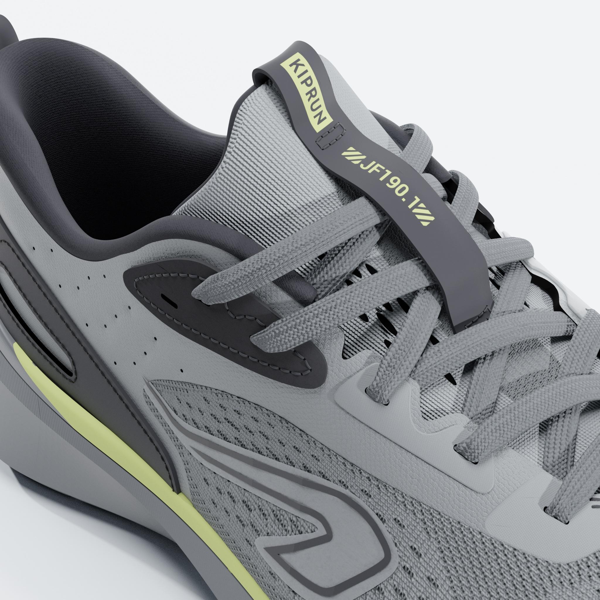 Men Running Shoes Superior Grip Cushioned Upto 20km/week, Jogflow 190.1 - Grey