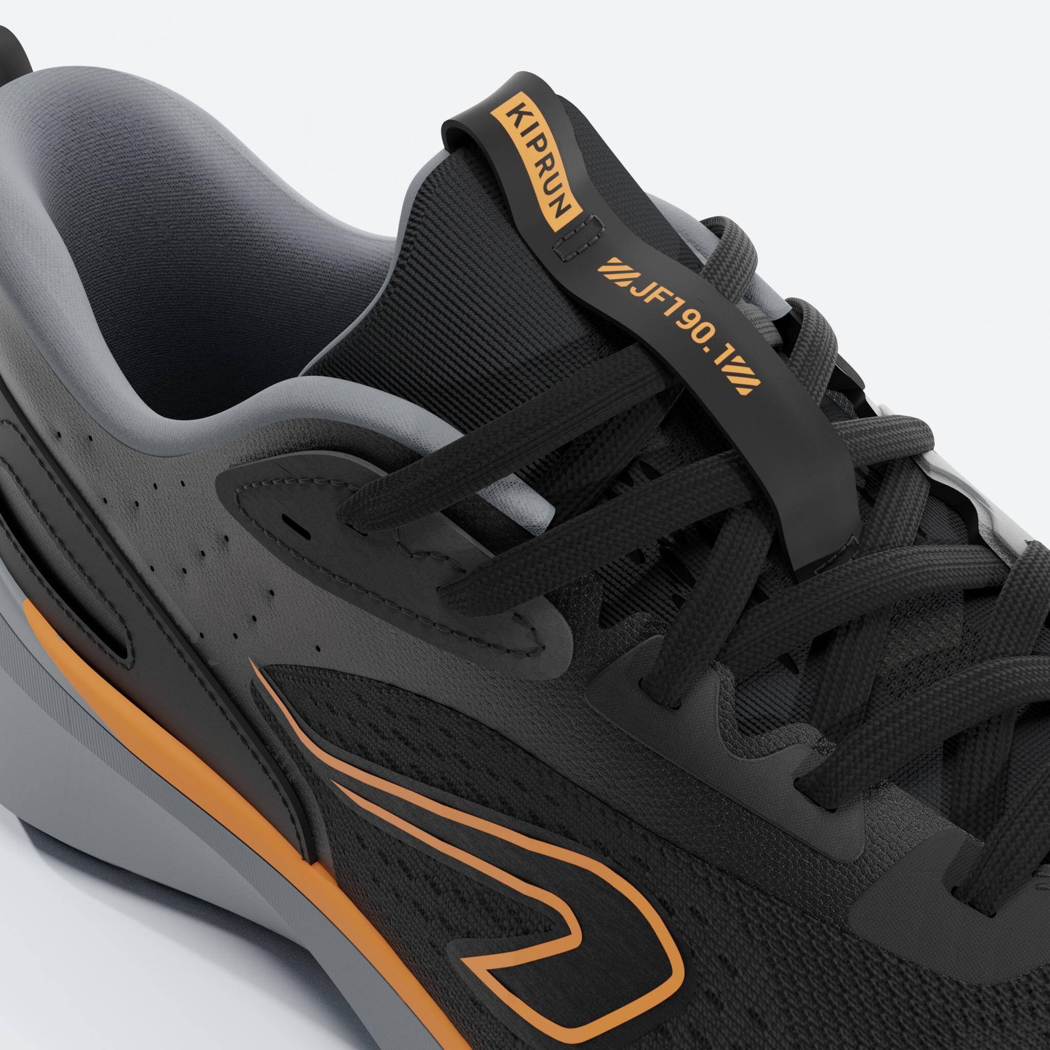 Men Running Shoes Superior Grip Cushioned Upto 20km/week, Jogflow 190.1 - Black -  5