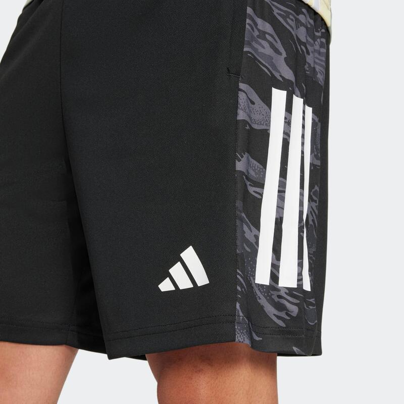 Şort Fitness ADIDAS Camuflaj Negru Bărbați