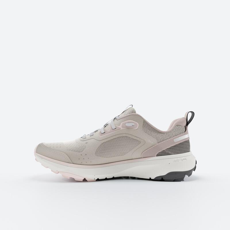 Sapatilhas de Corrida e Trail Mulher Kiprun JF190 Grip Bege/Rosa