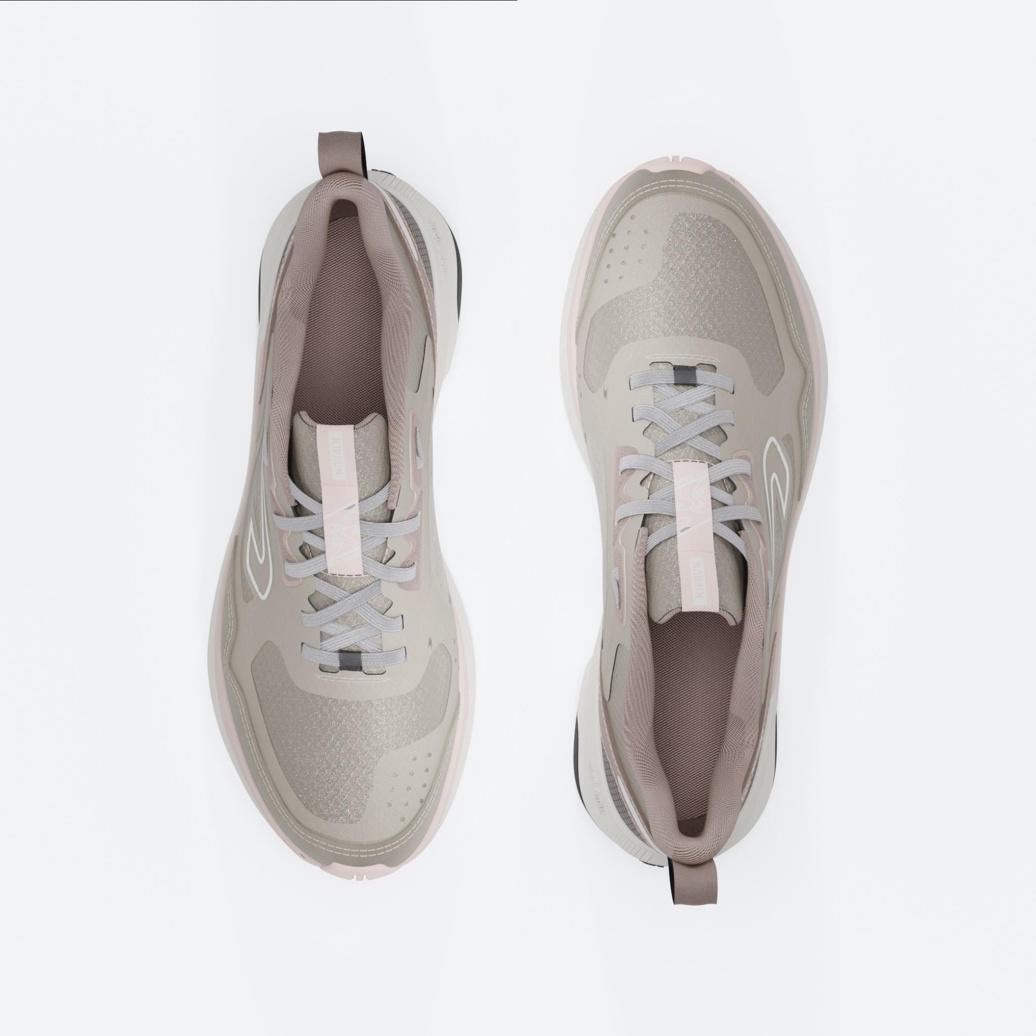 Hardloopschoenen voor dames JF 190 Grip beige/roze 8/11