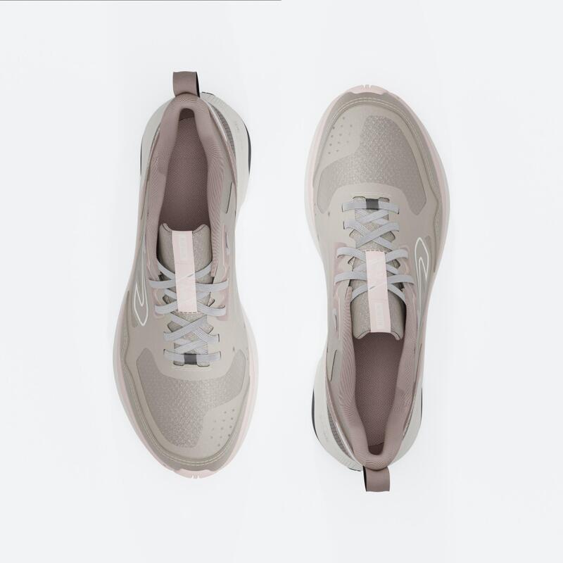 Hardloopschoenen trailschoenen dames JF190 Grip beige roze
