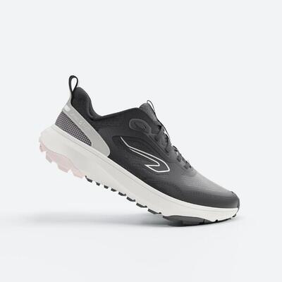 Zapatillas Running y Trail mujer, Kiprun JF190 Grip Beige Rosa