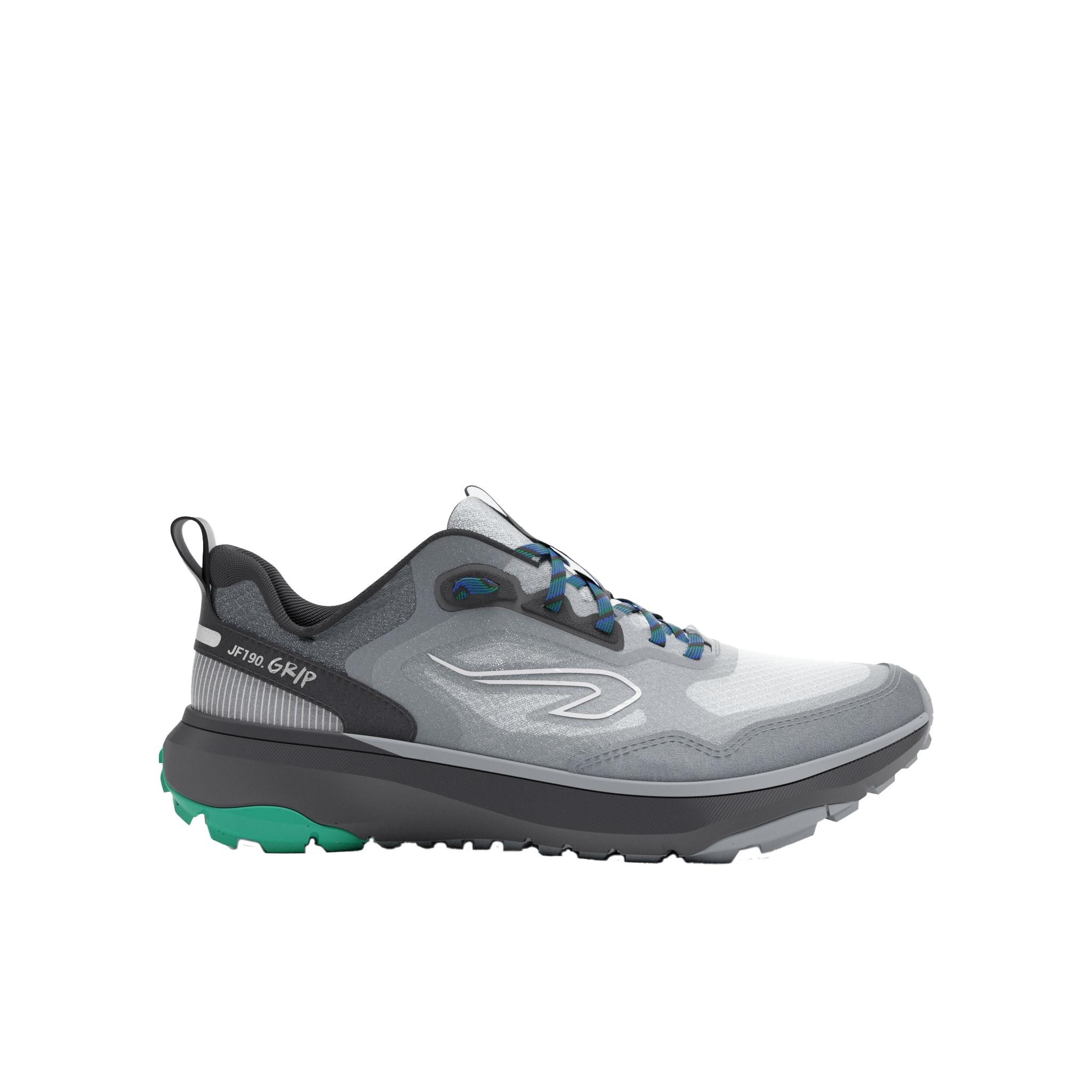 Men Kiprun JF 190 Grip Trail Running Shoes - Silver Grey - Image 12