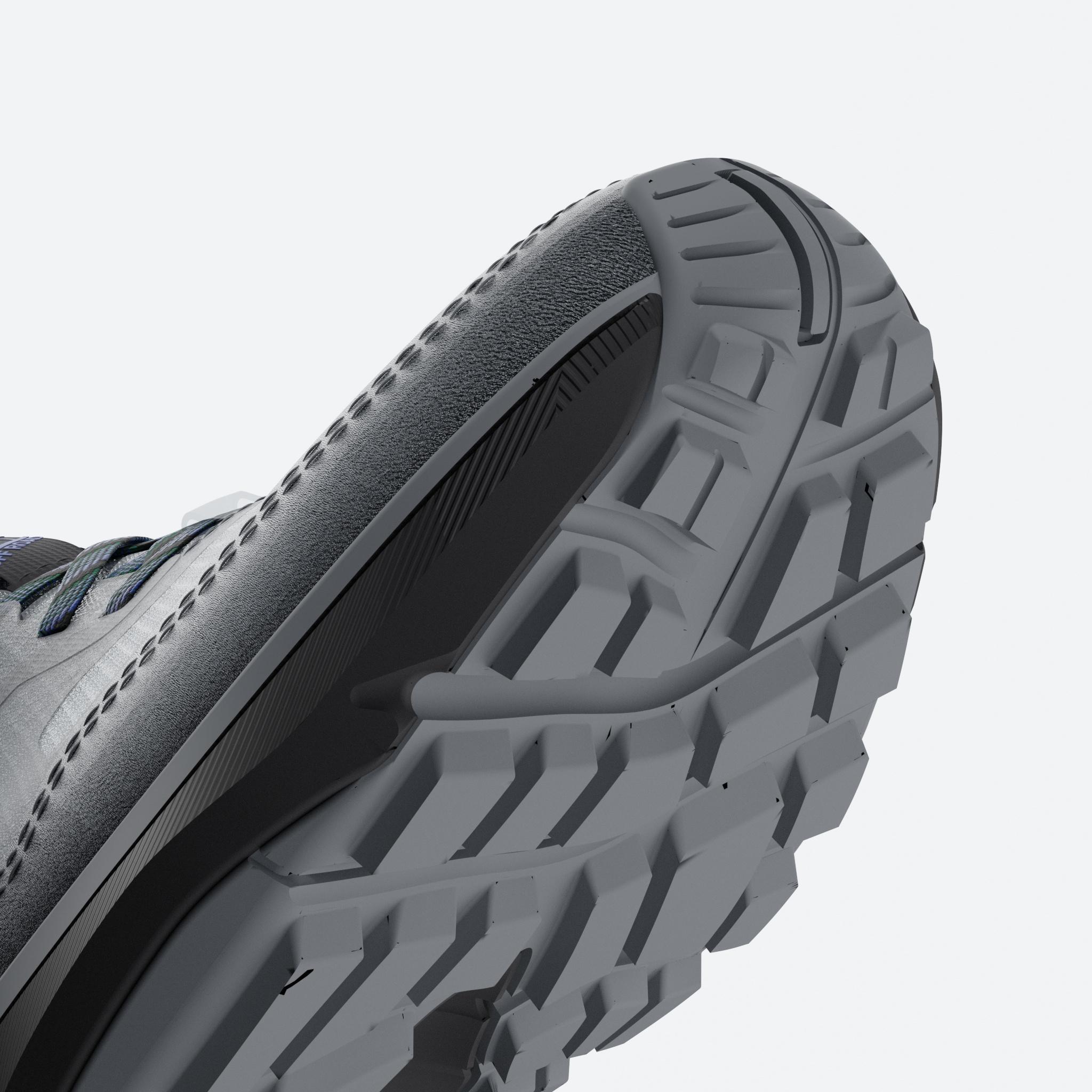 Men Kiprun JF 190 Grip Trail Running Shoes - Silver Grey - Image 9