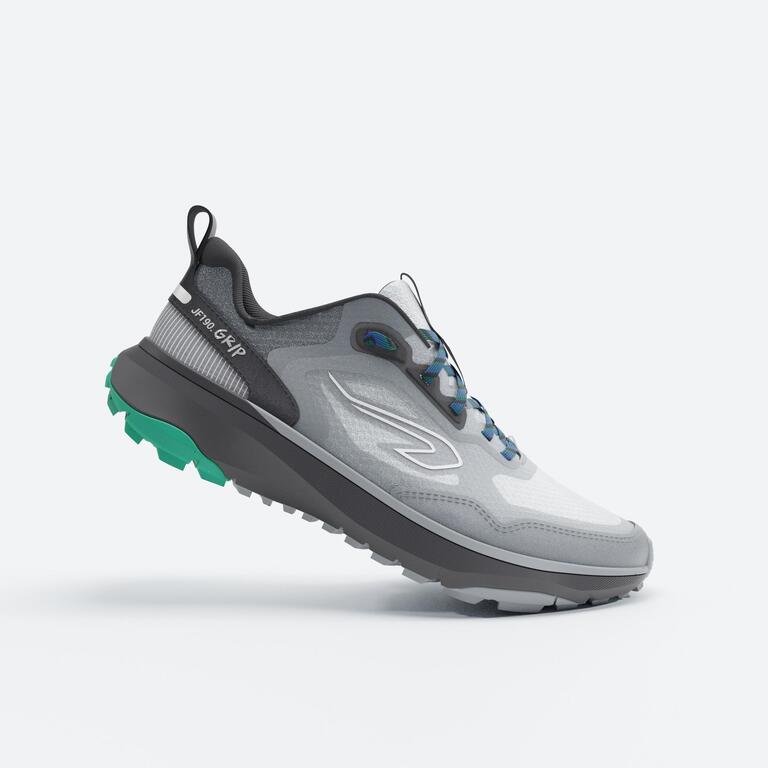 Men Kiprun JF 190 Grip Trail Running Shoes - Silver Grey - Image 13