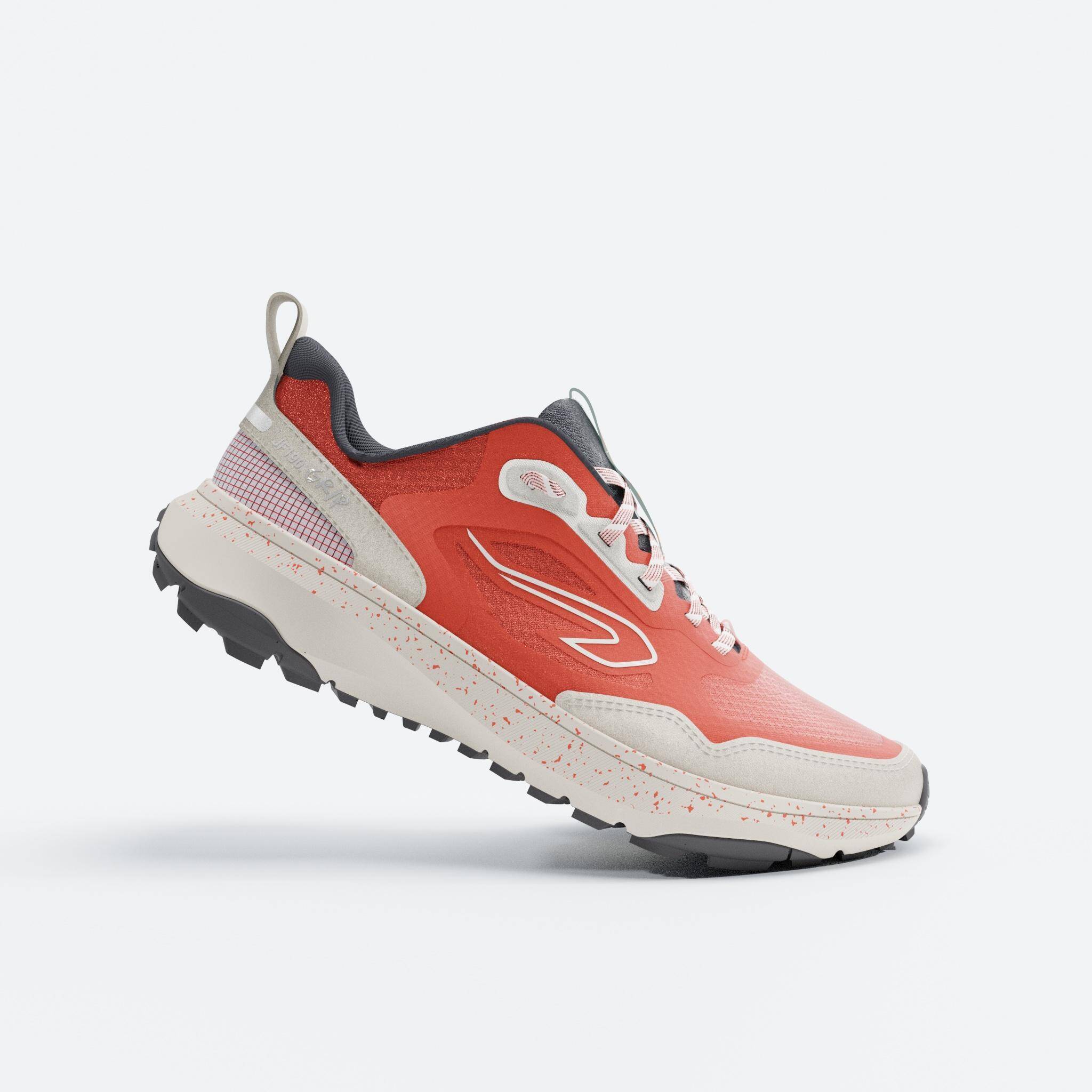 Men Running and Trail Running Shoes, Kiprun JF 190 Grip  - Flame Orange -  2