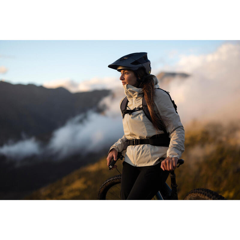 Geacă ploaie MTB Confort 900 Bej Damă