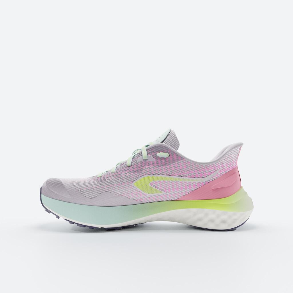Chaussures de running Enfant - KIPRUN K500 FAST noires blanches