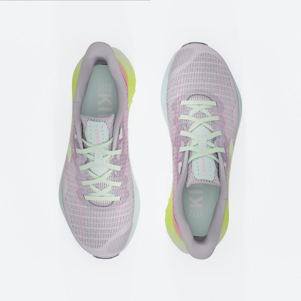 Chaussures de running Enfant - KIPRUN K500 FAST noires blanches