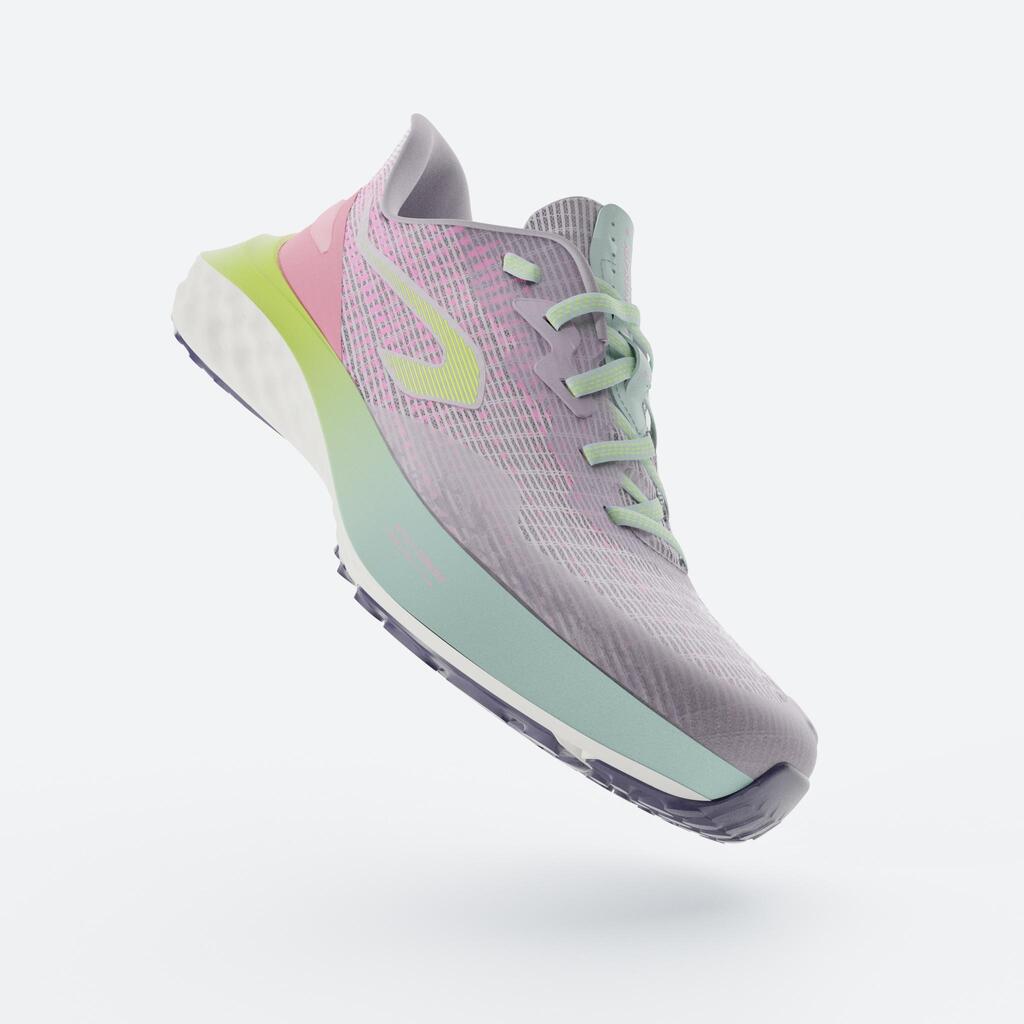 Chaussures de running Enfant - KIPRUN K500 FAST noires blanches