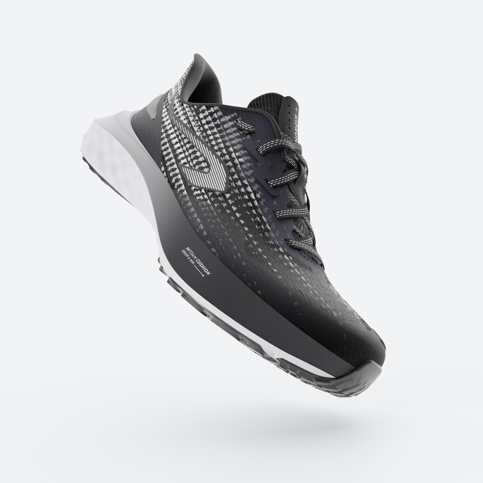 Hardloopschoenen voor kinderen K500 Fast zwart wit 3/7