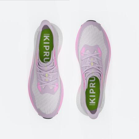 Кросівки жіночі Kiprun Kd500 3 для бігу фіолетові/білі