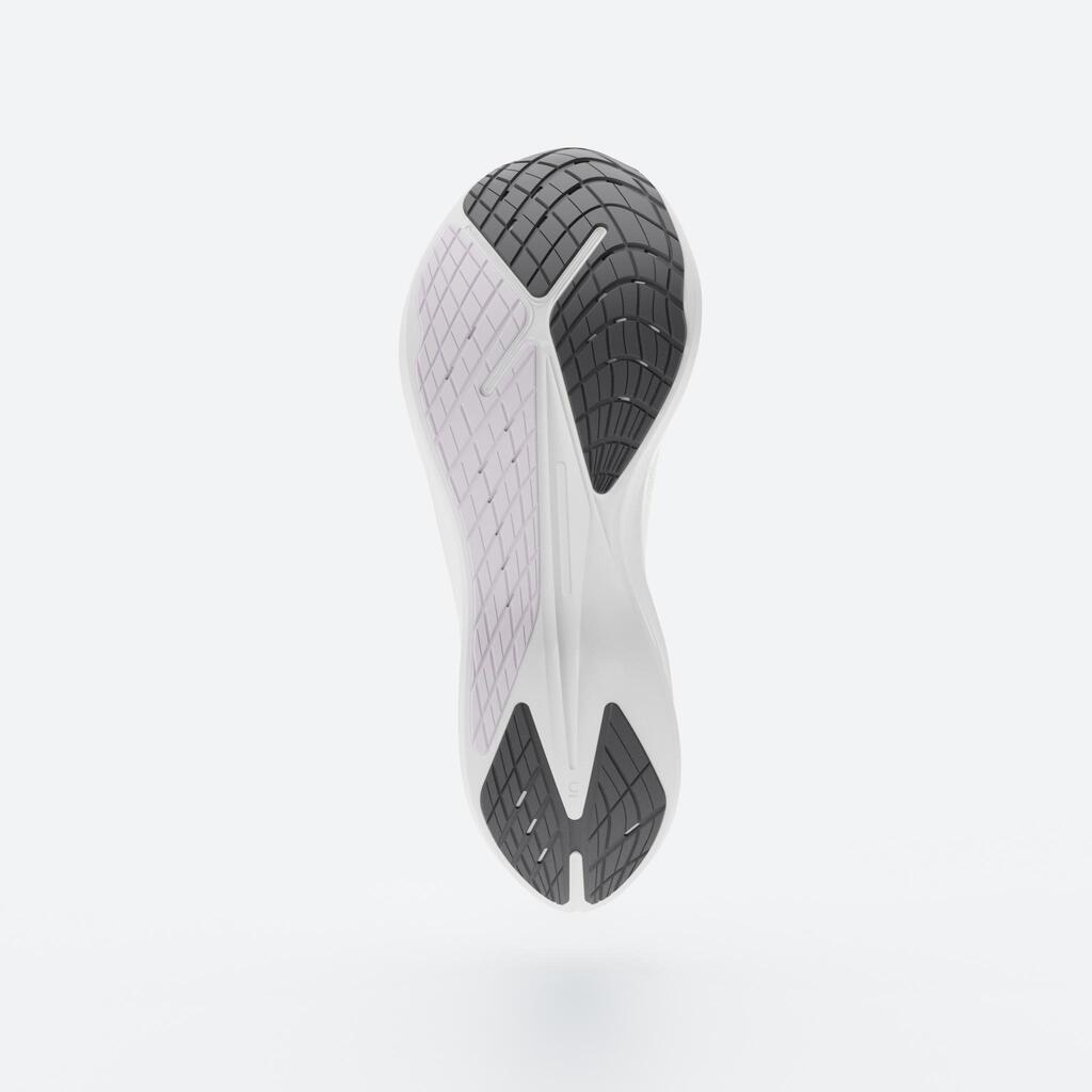 Chaussures de Running Femme, Kiprun KD900.2 Blanche Jaune
