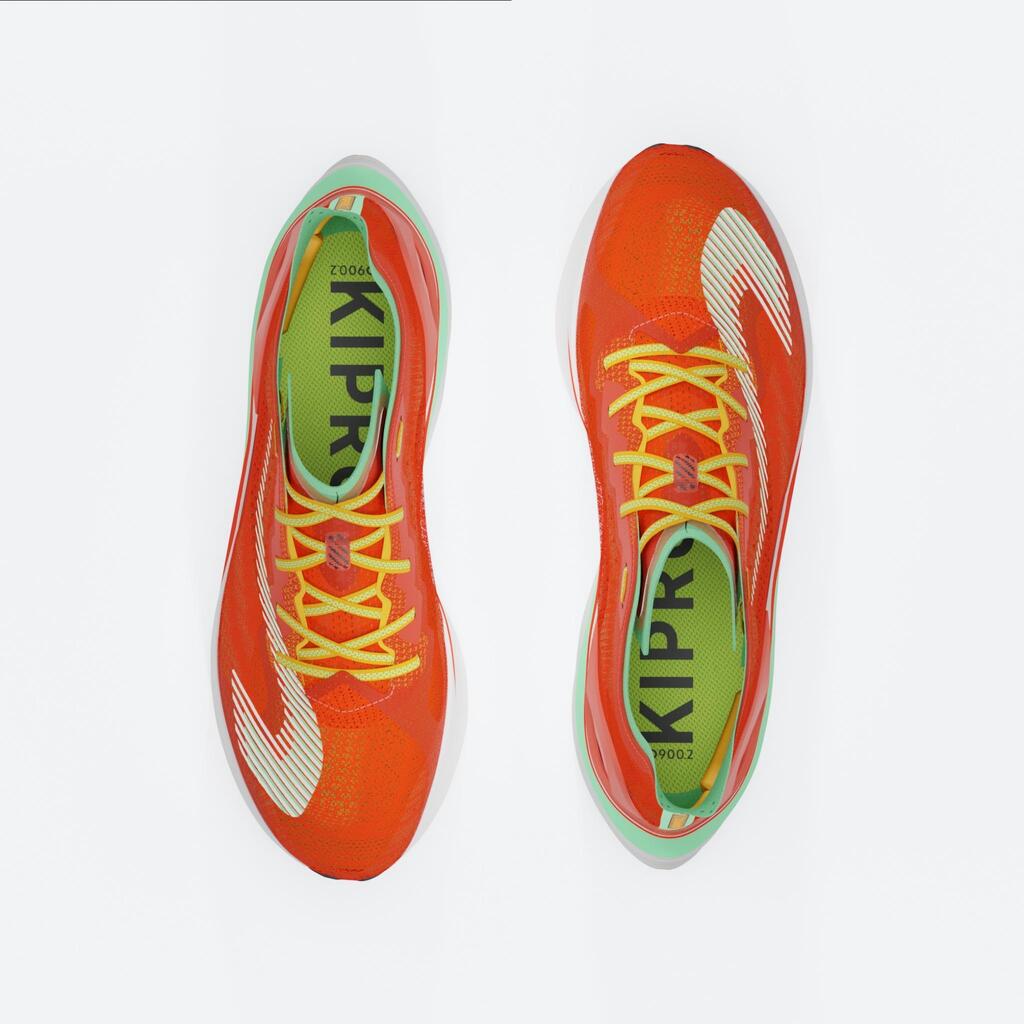 Kiprun KD900.2 moški tekaški čevlji - oranžni/zeleni