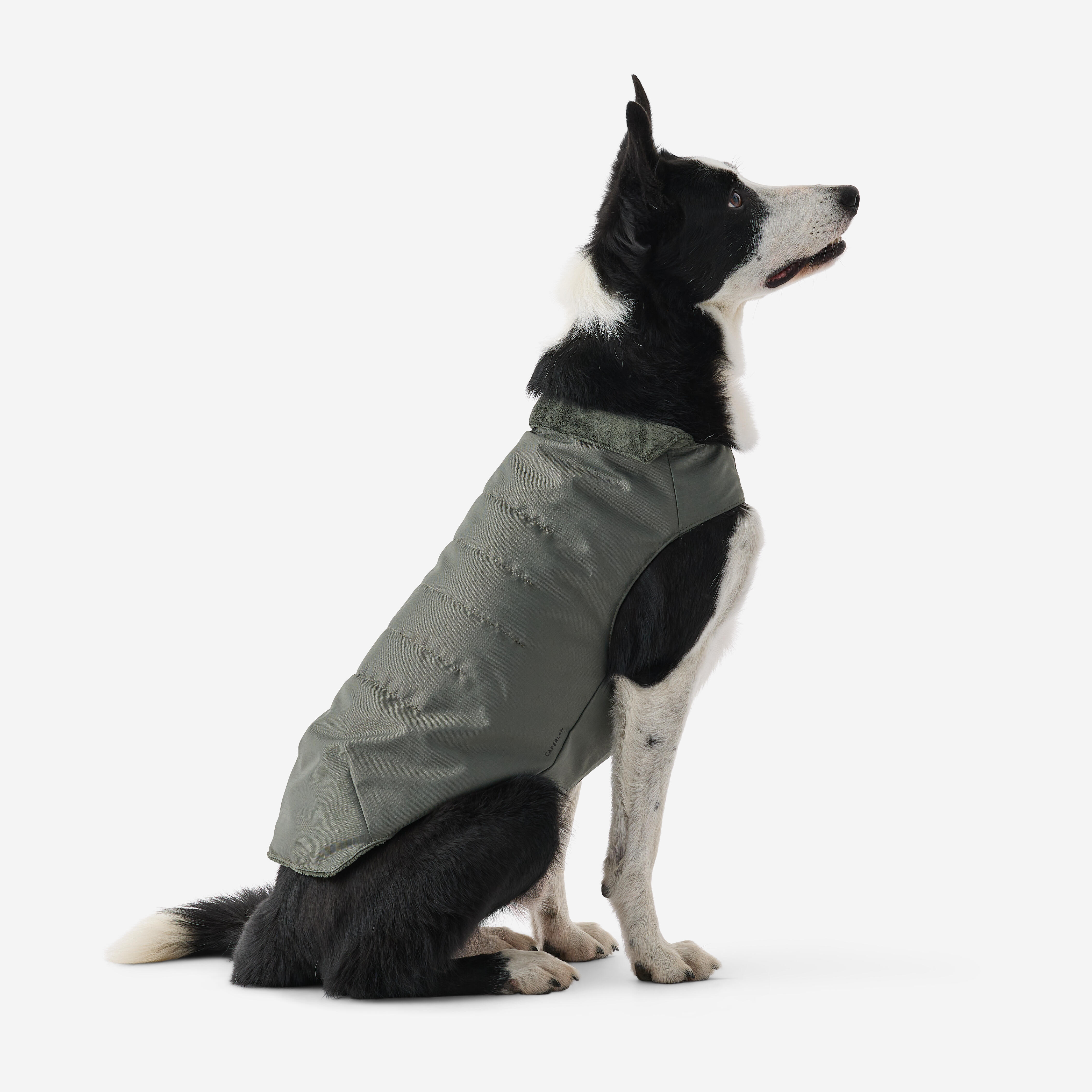 SOLOGNAC Hrejivá vesta pre psa kaki S