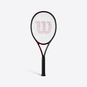 Raqueta de tenis adulto, Wilson Clash 100 L V3 negro naranja