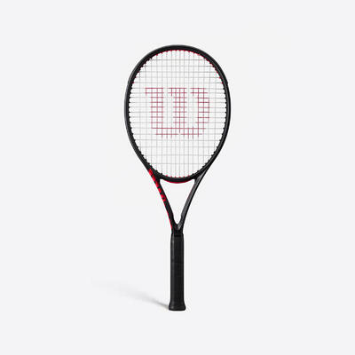 Tennisracket voor volwassenen clash 100l v3 zwart oranje