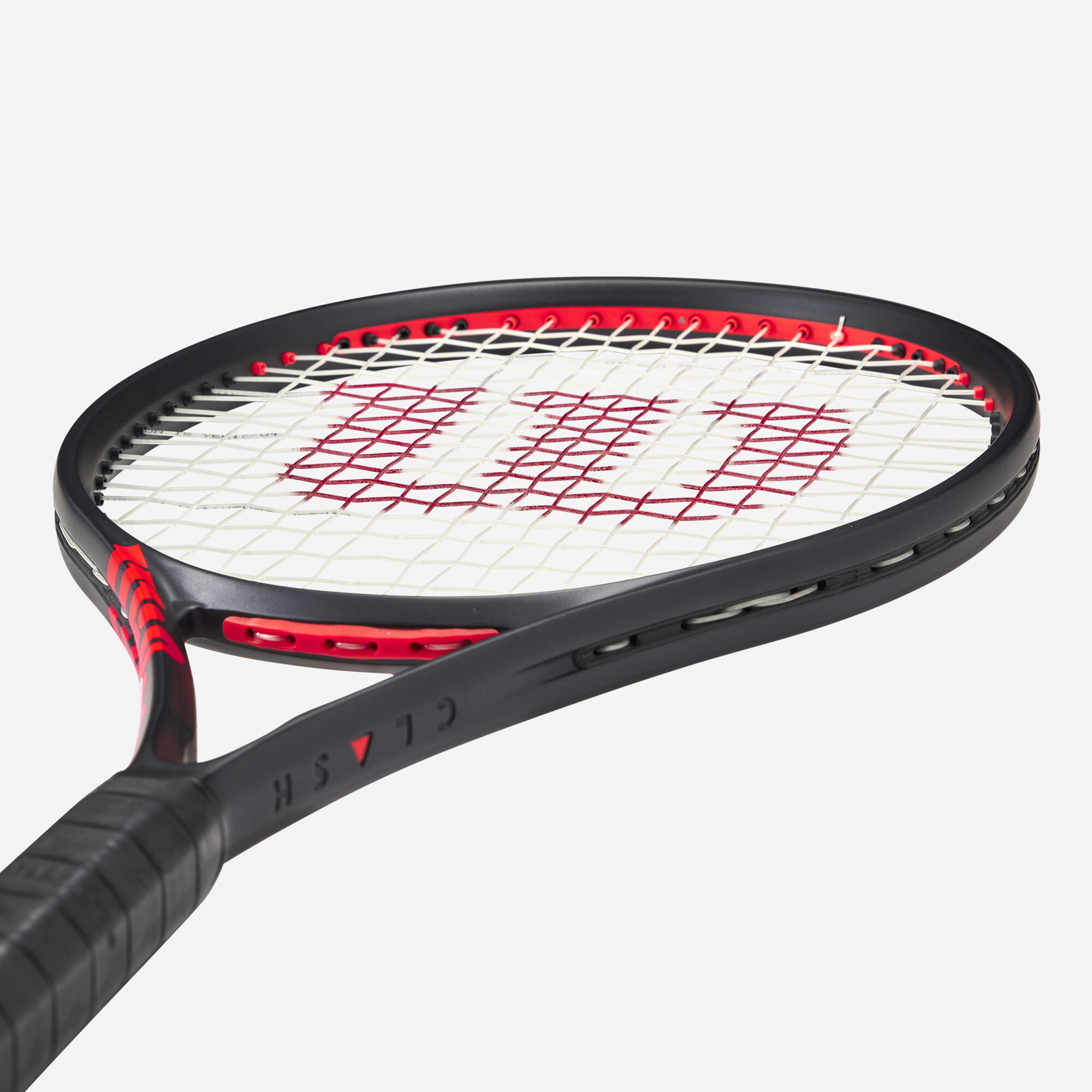 Tennisschläger für Erwachsene, Wilson Clash 100 L V3 schwarz orange 3/6