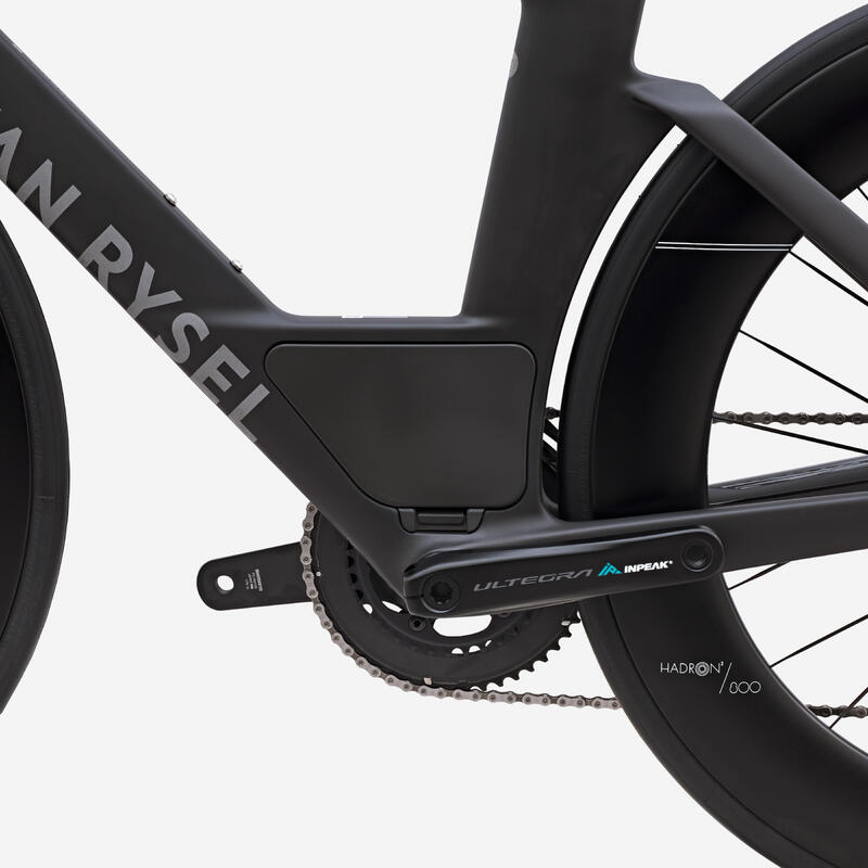 Bicicletă triatlon Shimano Ultegra Di2 2x12v senzor de putere XCR brut Gri