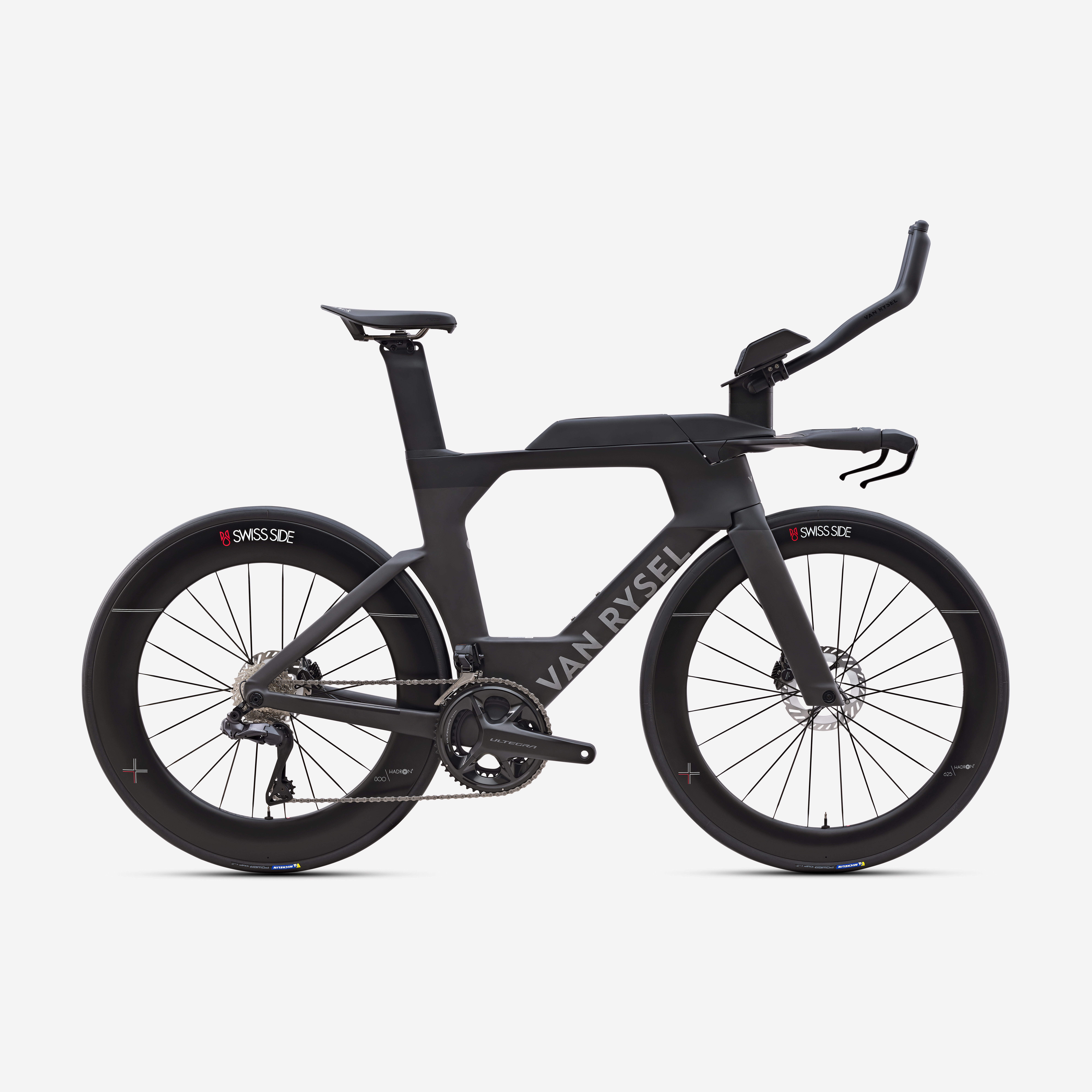 Vélo de triathlon shimano ultegra di2 2x12v capteur de puissance, xcr brut gris - Vélos & Accessoires - VAN RYSEL- Clubs - Entreprises - Collectivités - Associations