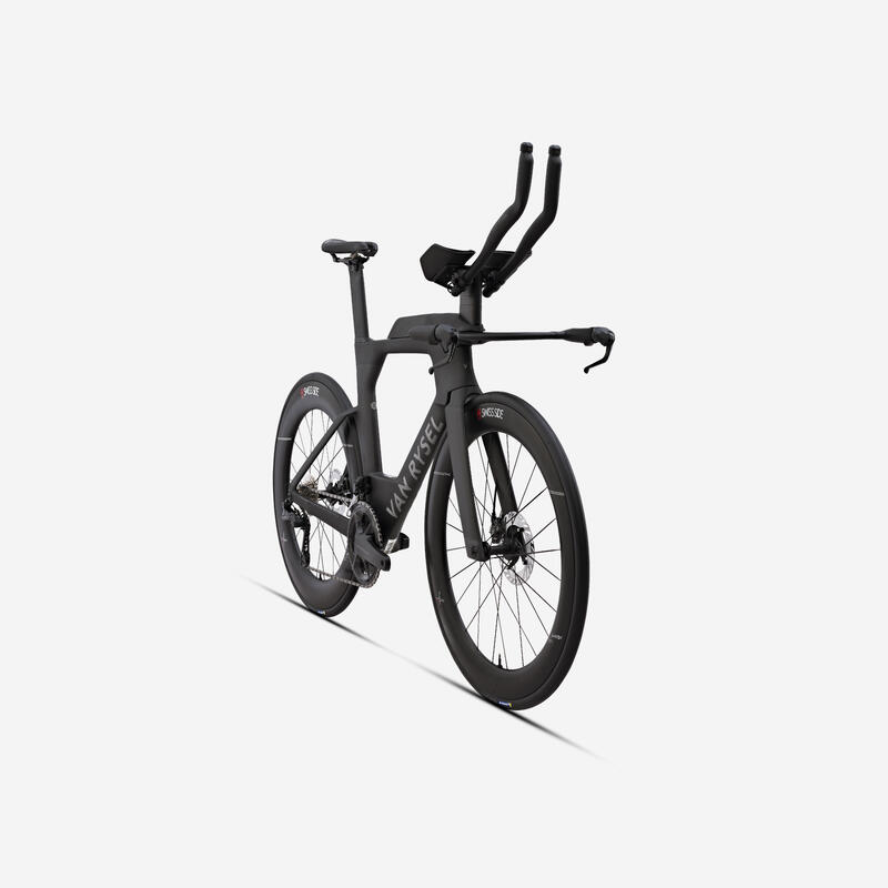 Bicicletă triatlon Shimano Ultegra Di2 2x12v senzor de putere XCR brut Gri