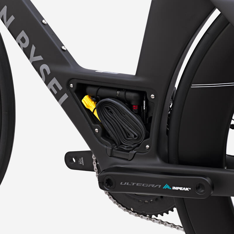 Bicicletă triatlon Shimano Ultegra Di2 2x12v senzor de putere XCR brut Gri
