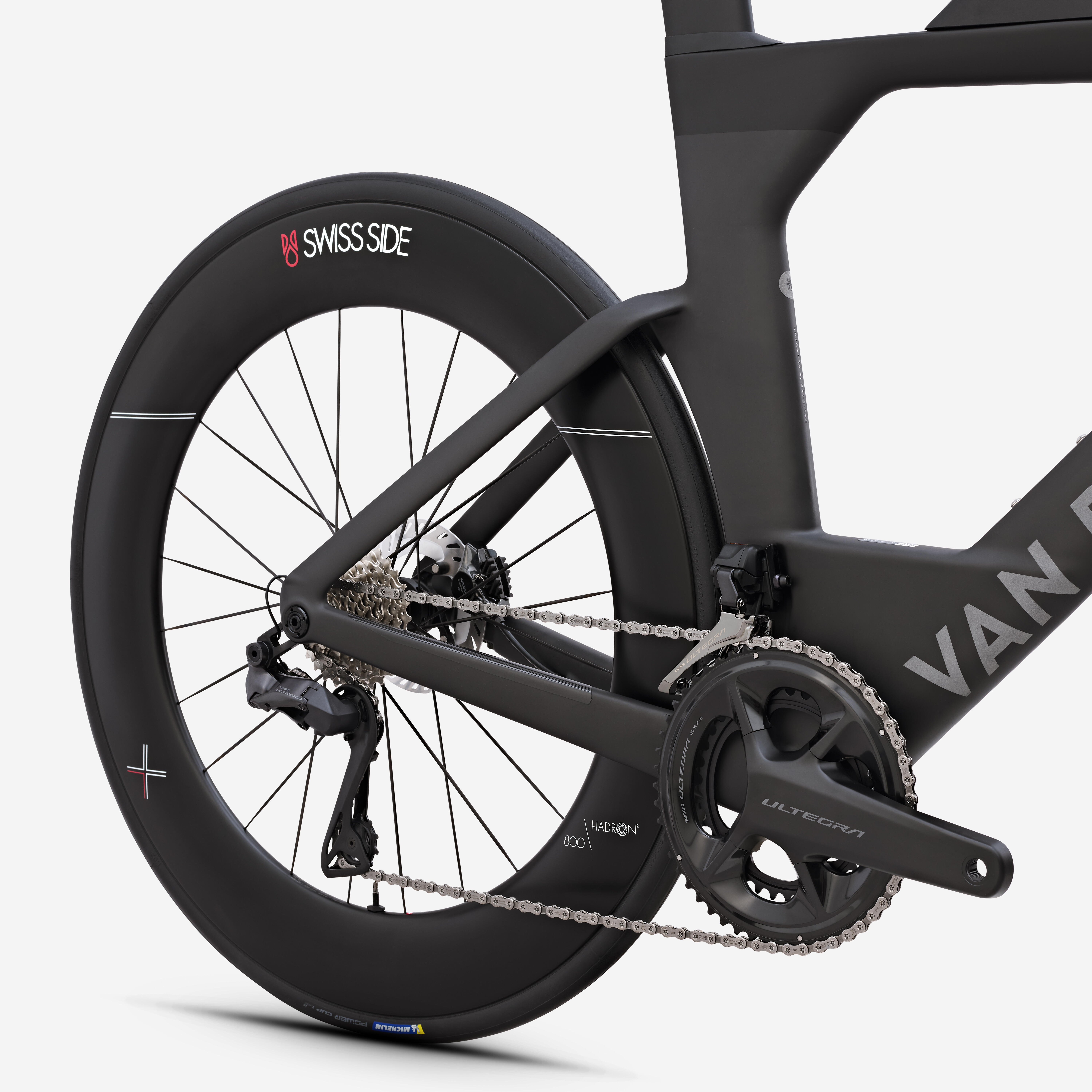 VAN RYSEL Triatlonový bicykel XCR Ultegra Di2 2x12 PWM matný sivý M · záber 6