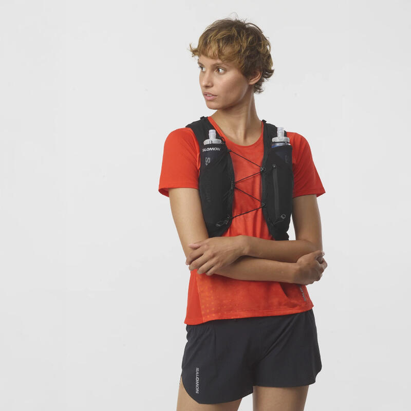 Rucsac hidratare Trail Running cu recipiente flask Salomon ADV SKIN 5L Negru