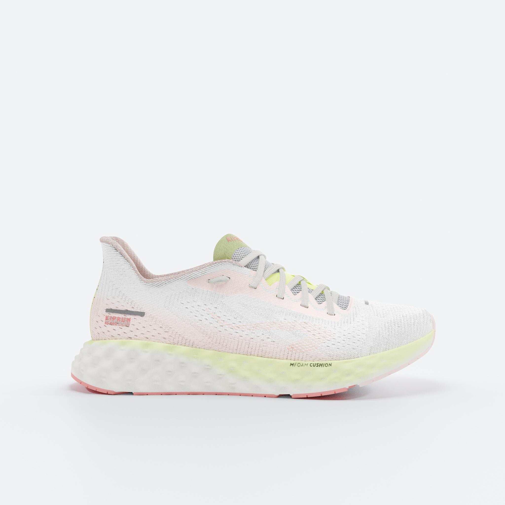 Women's Running Shoes - KS 900 Light Pink/Yellow - KIPRUN