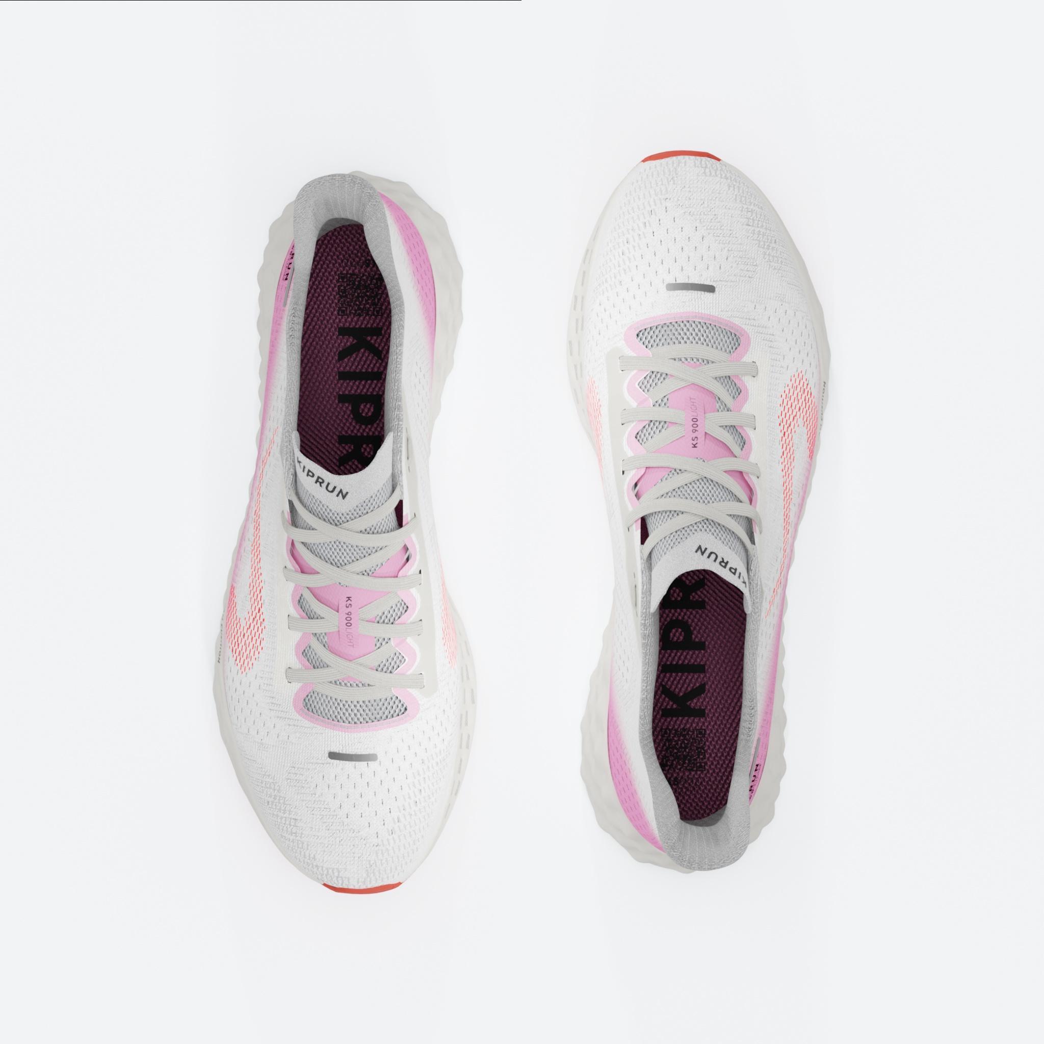 Hardloopschoenen voor dames KS900 Light wit roze 7/7