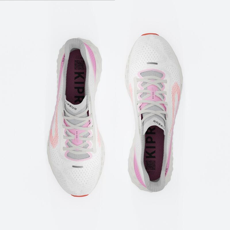 Chaussures running Femme KIPRUN KS900 Light - Blanc Rose