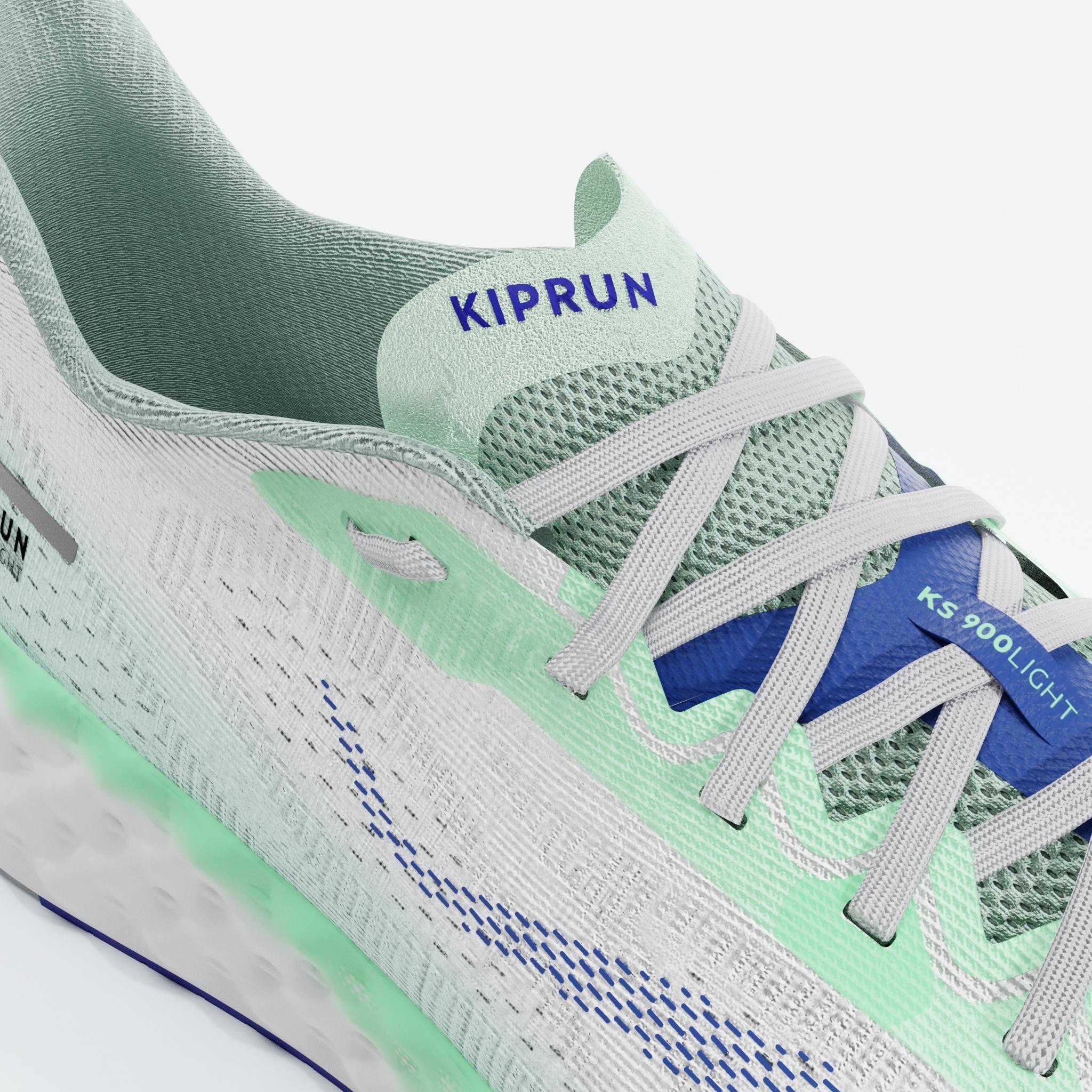 Scarpe running uomo KS 900 LIGHT bianco-verde KIPRUN Decathlon