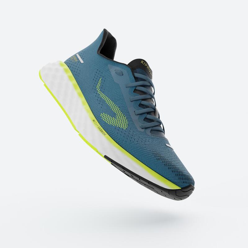 Hardloopschoenen voor heren KS900 Light blauw/geel
