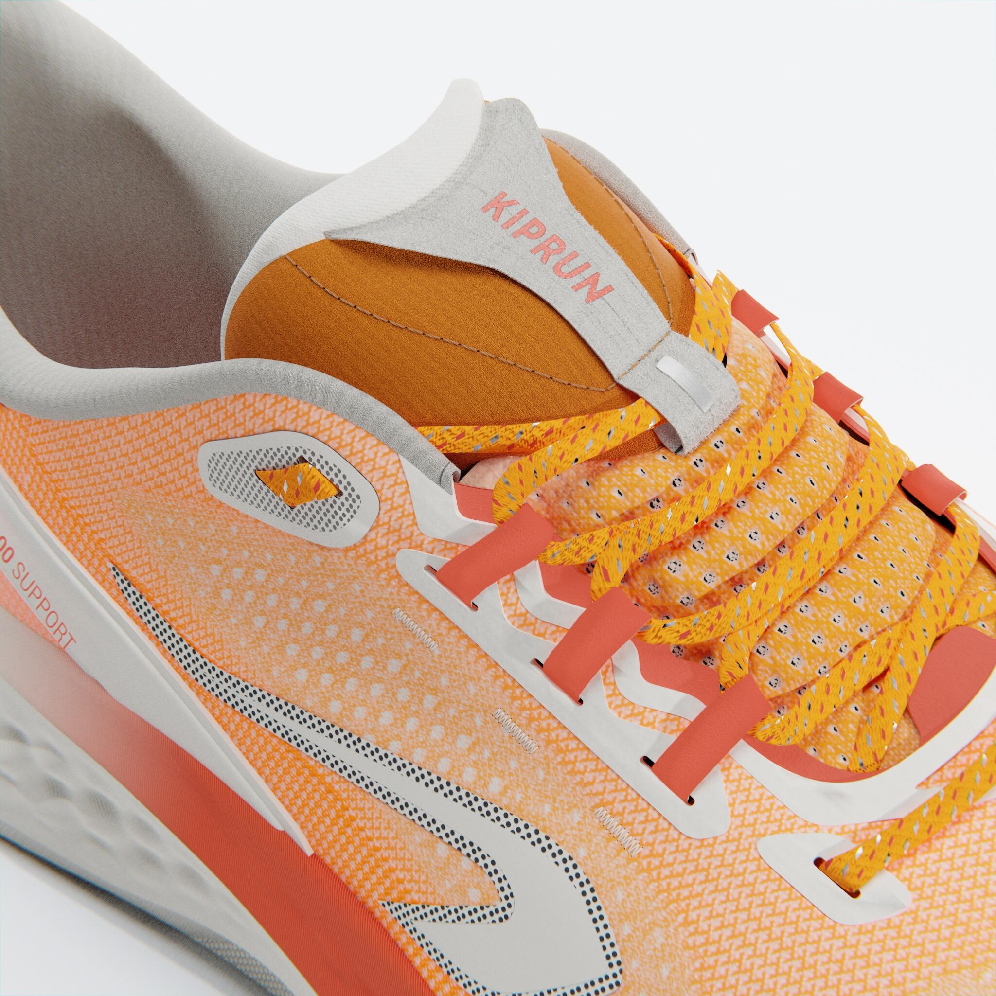 Men's road running shoes - Kiprun KS900 Support Yellow & Red 6/6
