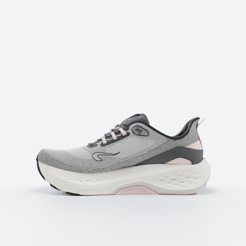 Chaussures de running route Femme - Kiprun KS900 Support Noir & Rose