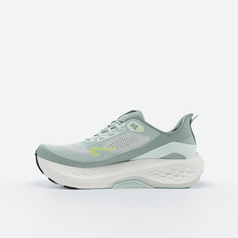 Chaussures de running route Femme - Kiprun KS900 Support - Vert & Kaki