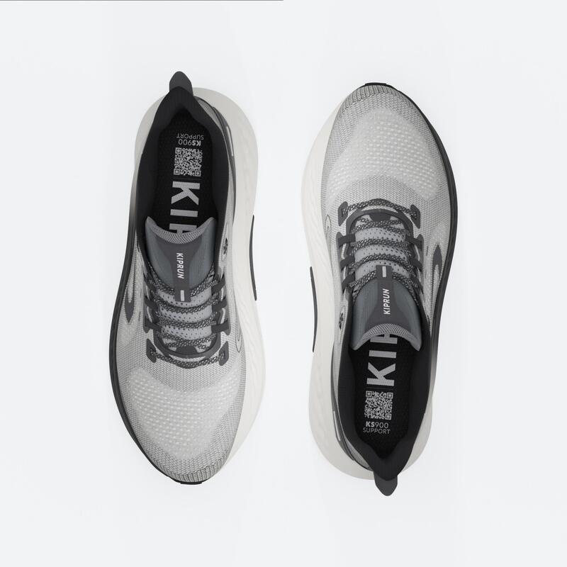 Sapatilhas de Corrida de Estrada Homem KS900 Support Preto/Branco