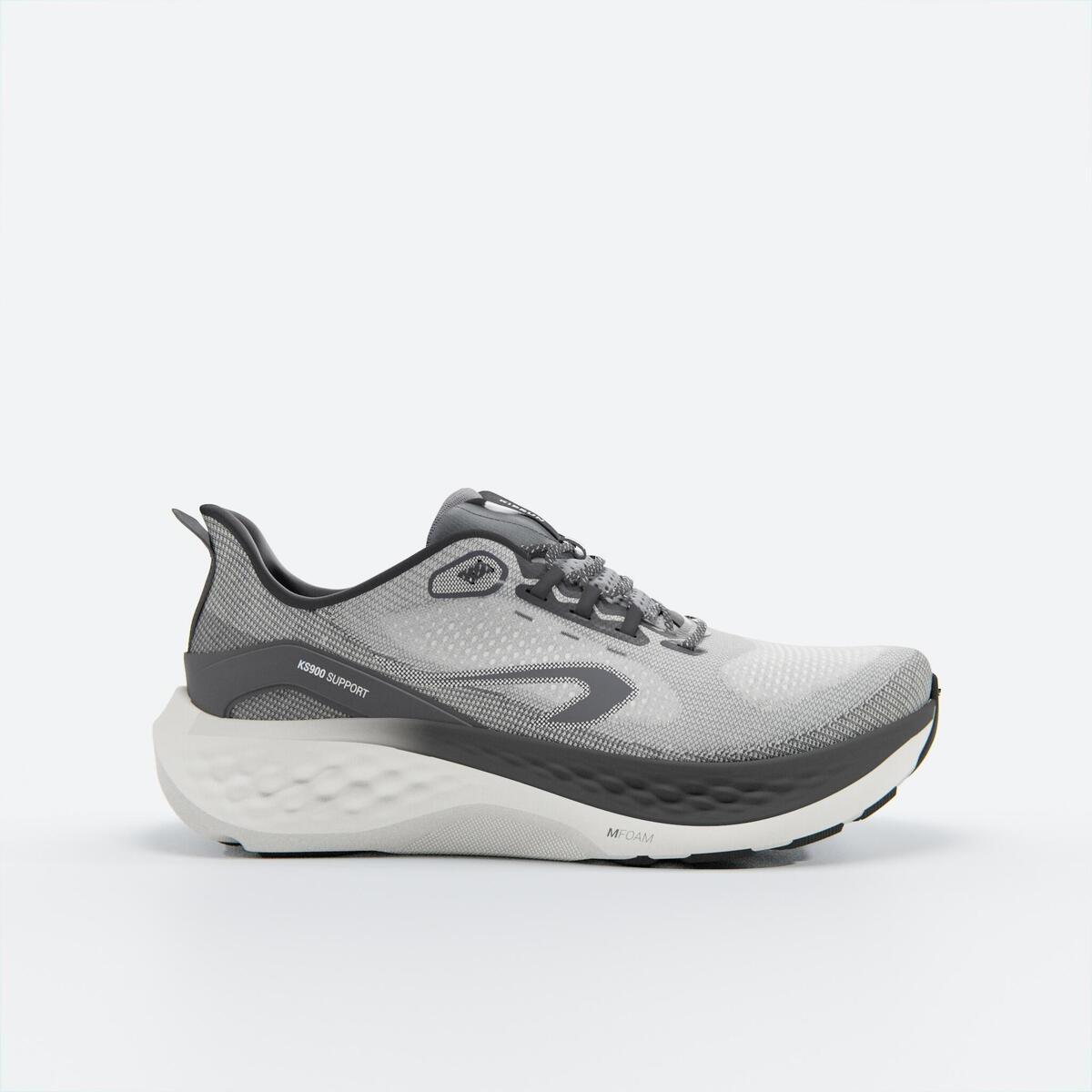 Chaussures de running route Homme - Kiprun KS900 Support Noir & Blanc