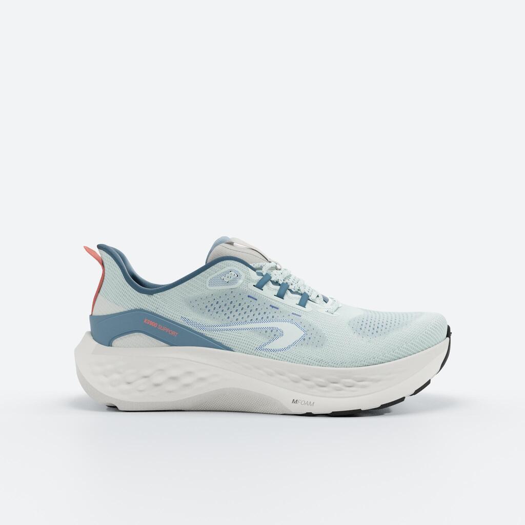 Chaussures de running route Homme - Kiprun KS900 Support Vert & Turquoise