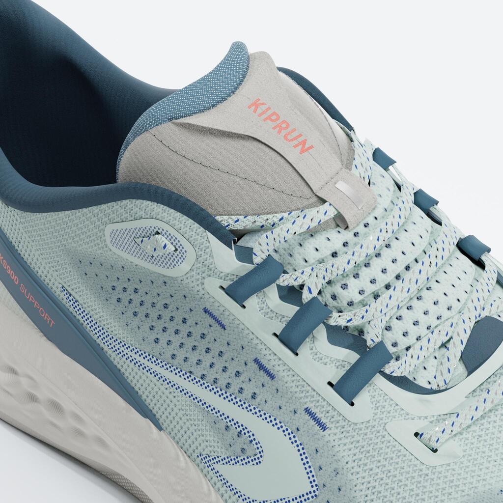 Chaussures de running route Homme - Kiprun KS900 Support Vert & Turquoise