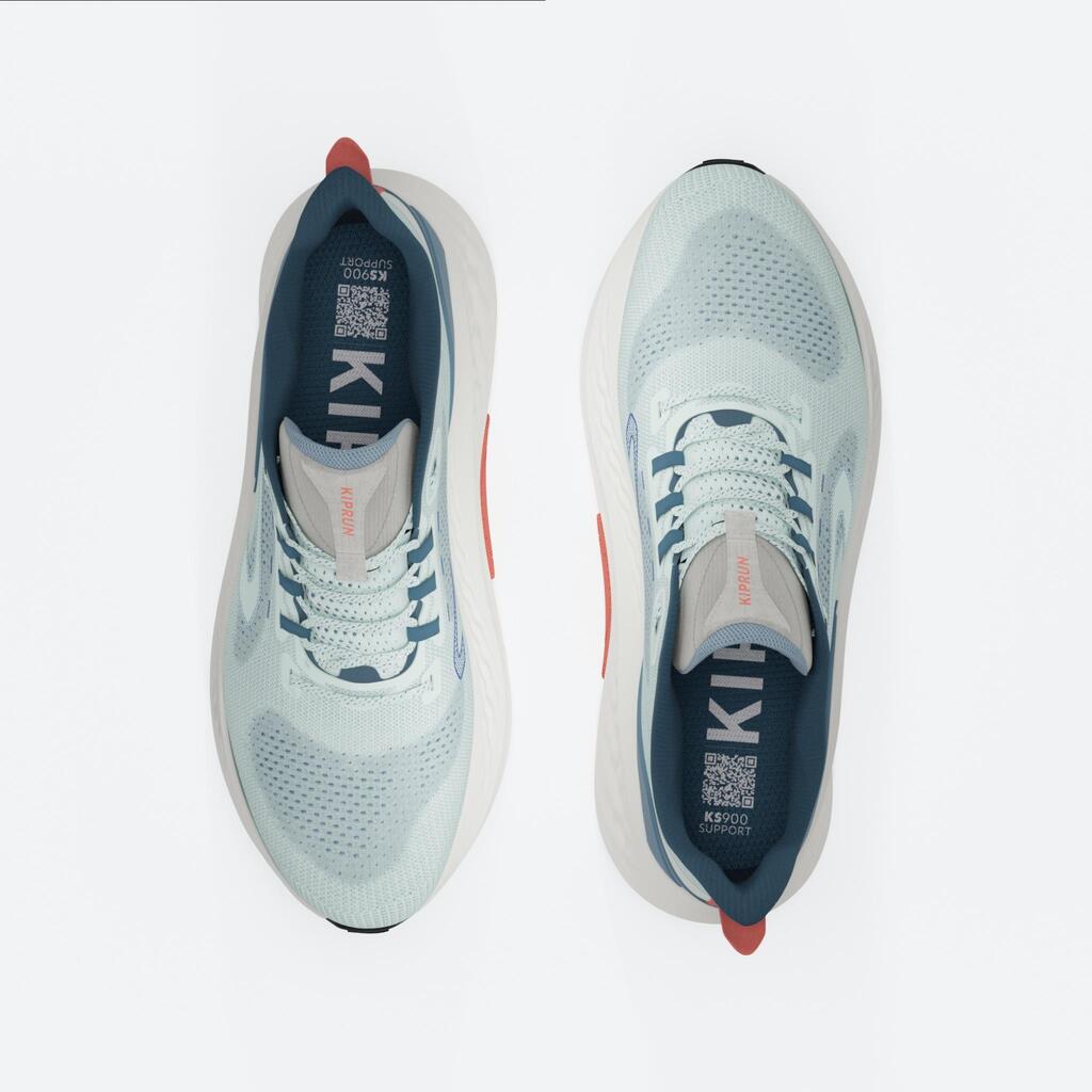 Chaussures de running route Homme - Kiprun KS900 Support Vert & Turquoise
