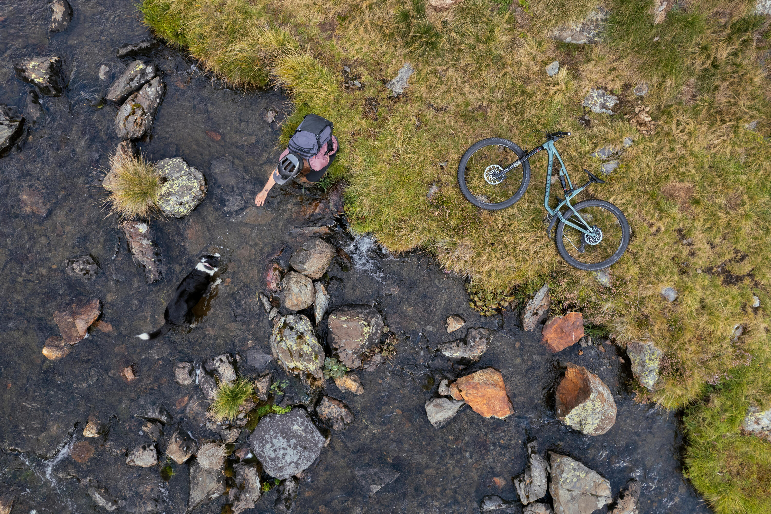 Vélo de montagne tout suspendu, All Mountain FEEL 700 S, vert 13/15